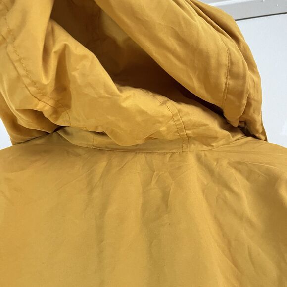 Old Navy Women's Hooded Anorak Rain Jacket Mustard Yellow Size S - Picture 3 of 5